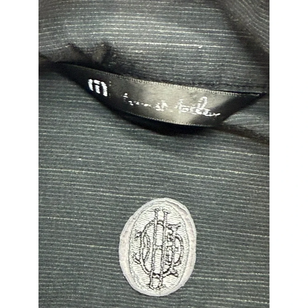 Travis Mathew Men Zip Up‎ Golf Vest Black Size XL